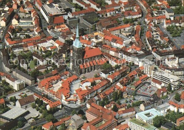 Hildesheim Zentrum St.Andreaskirche Fliegeraufnahm