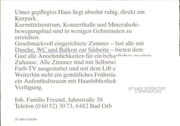 Bad Orb Gästehaus Freund – Bild 2