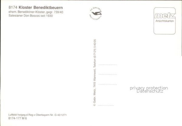 Benediktbeuern Kloster Fliegeraufnahme – Bild 2