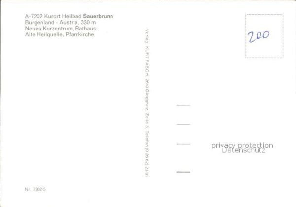 Bad Sauerbrunn Alte Heilquelle Pfarrkirche Rathaus – Bild 2