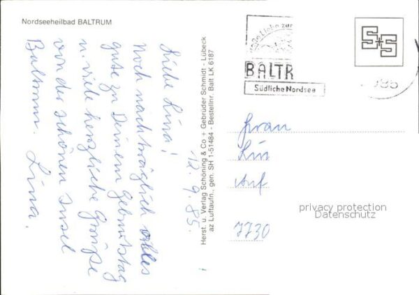 Baltrum Nordseebad Fliegeraufnahme – Bild 2