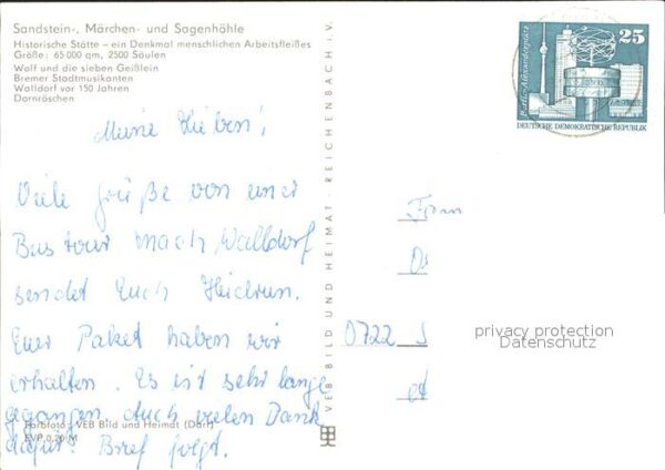 Walldorf Meiningen Sandstein- Märchen- Sagenhöhle Wolf sie – Bild 2