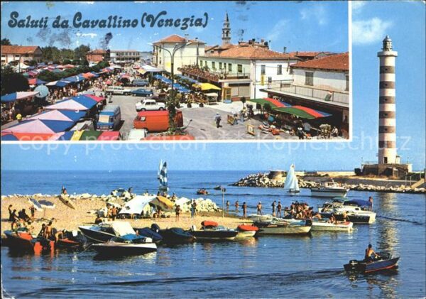 Cavallino Venezia Hafen Leuchtturm
