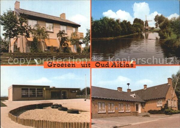 Oud-Alblas Ansichten Gebäude Mühle