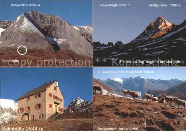 Salmhuette Schwerteck Blaue Köpfe Grossglockner Be