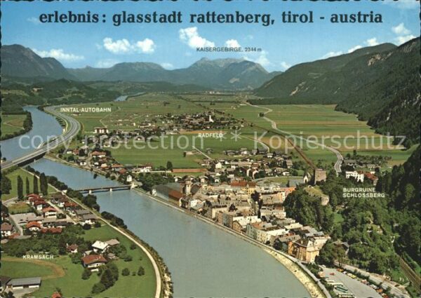 Rattenberg Tirol Fliegeraufnahme Burgruine Schlossberg R