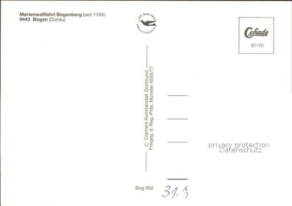 Bogen Niederbayern Marienwallfahrt Bogenberg – Bild 2