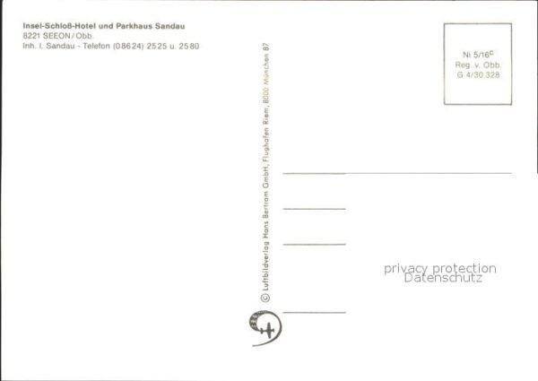 Seeon-Seebruck Insel-Schloss-Hotel Parkhaus Sandau – Bild 2