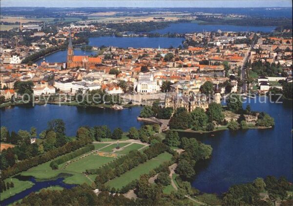 Schwerin Mecklenburg Fliegeraufnahme