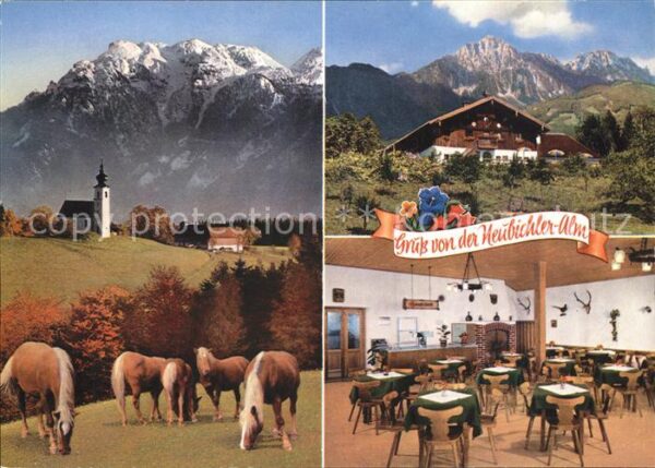 Piding Berggaststätte Neubichleralm Untersberg