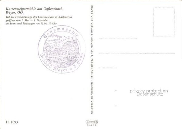 Weyer Enns Katzensteinermühle Gaslenzbach – Bild 2