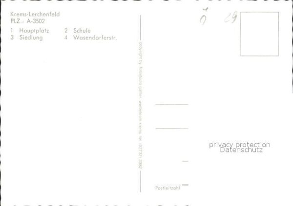 Krems Donau Lerchenfeld Hauptplatz Siedlung Schule – Bild 2
