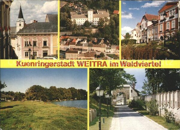 Weitra Kirche Renaissance-Schloss Hügel obere