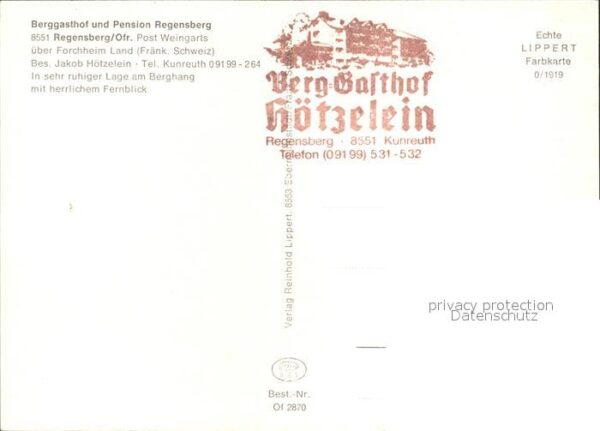 Regensberg Kunreuth Berggasthof – Bild 2