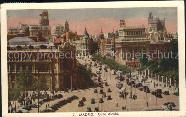 Madrid Spain Calle Alcalà