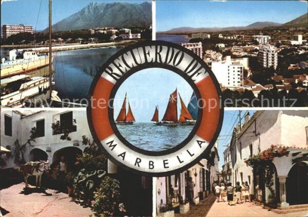 Marbella Andalucia Strand Panorama Gässchen
