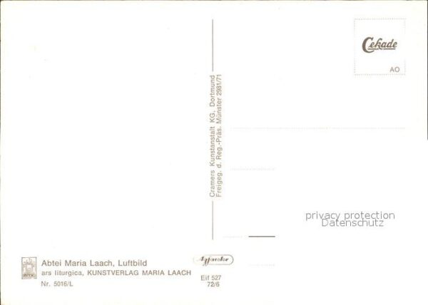 Maria Laach Glees Abtei Fliegeraufnahme – Bild 2