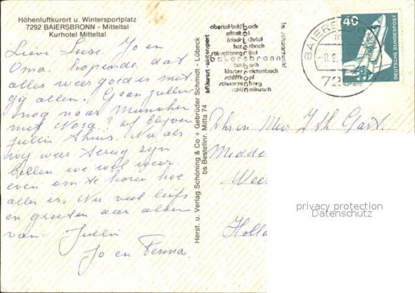 Baiersbronn Schwarzwald Kurhotel Mitteltal – Bild 2