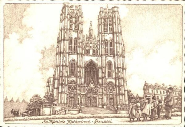 Bruessel Bruxelles Saint Michiels Kathedraal