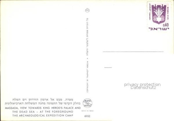 Massada King Herods Palace Dead Sea – Bild 2