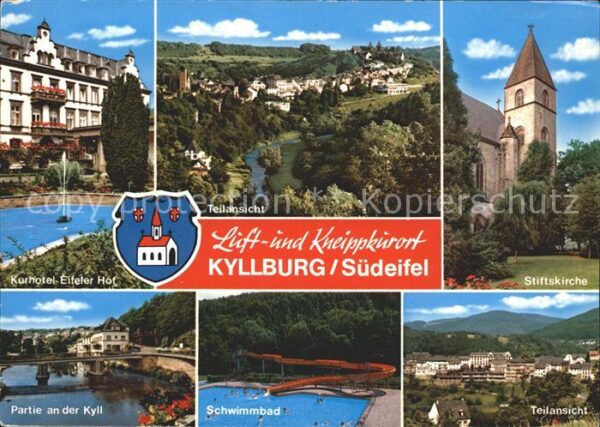 Kyllburg Rheinland-Pfalz Stiftskirche Schwimmbad Kurhotel Eifele