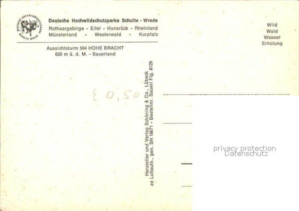 Hohe Bracht Deutsche Hochwildschutzparke Schulte – Bild 2