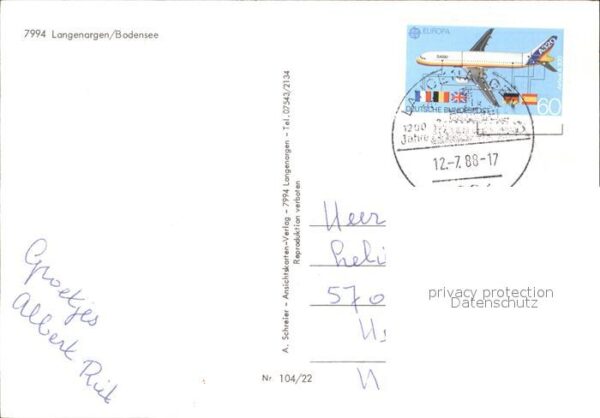 Langenargen Bodensee Seeanlage Schloss Montfort Promenade Bo – Bild 2