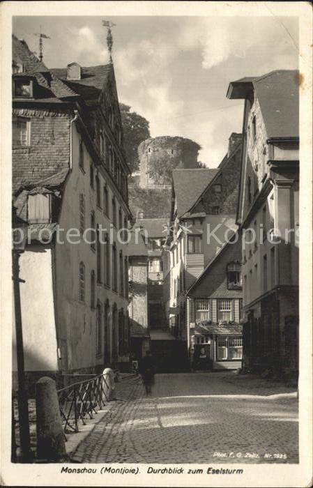 Foto Zeitz F.G. Nr. 1925 Monschau Montjoie Durchblick Esels