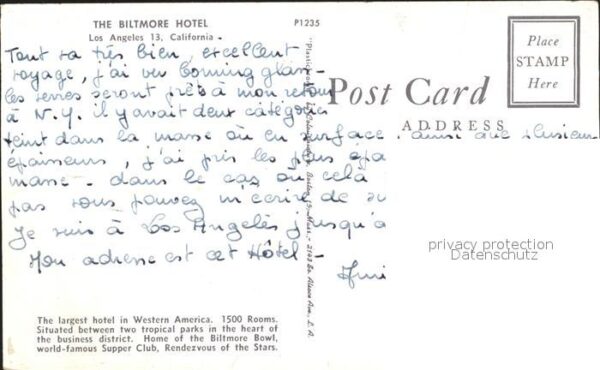 Los Angeles California Biltmore Hotel – Bild 2