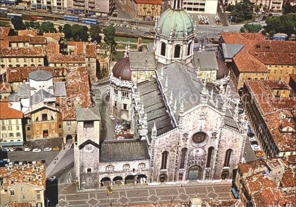 Como Lago di Como Fliegeraufnahme Dom