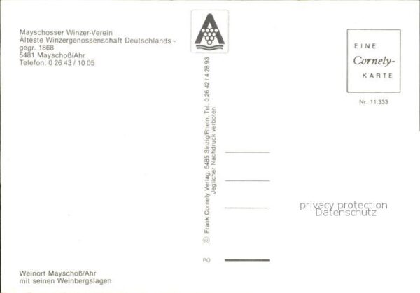 Mayschoss Fliegeraufnahme Winzerverein – Bild 2