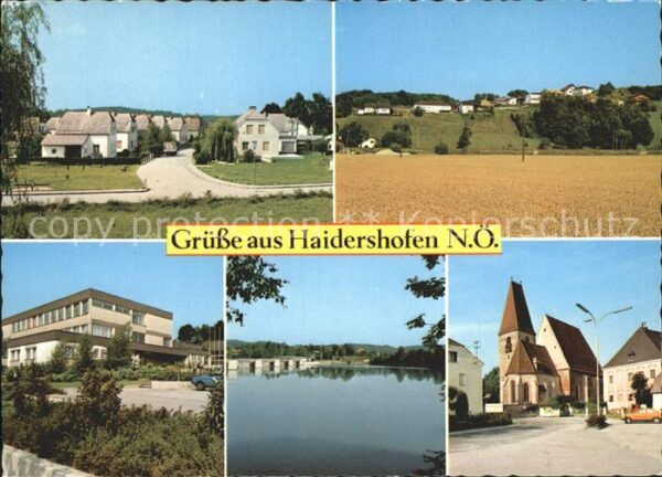 Haidershofen Siedlung Stauwerk Kirche
