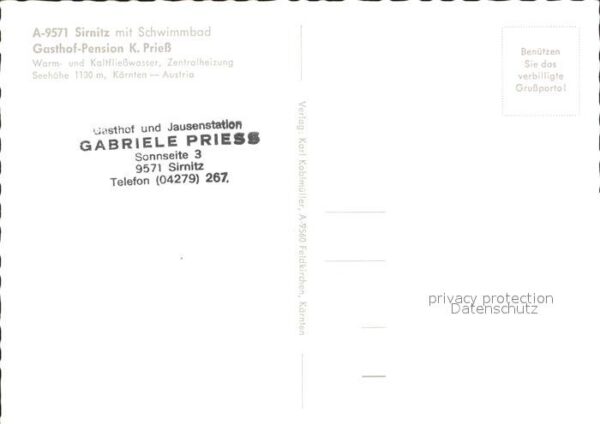 Sirnitz Gasthof Pension K. Prieß – Bild 2