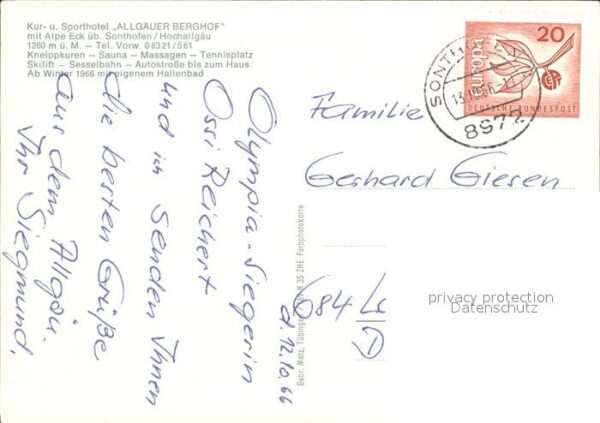 Sonthofen Oberallgaeu Kurhotel Allgäuer Berghof – Bild 2