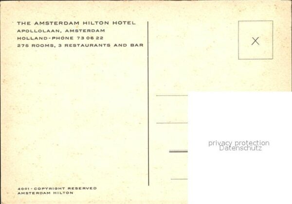 Amsterdam Niederlande Hilton Hotel – Bild 2