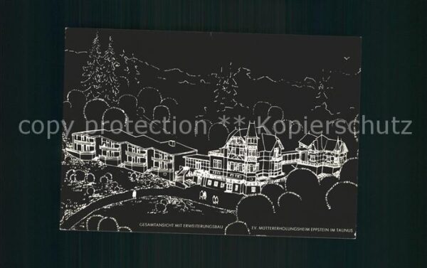 Eppstein Taunus Zeichnung Künstlerkarte Baustein für Er