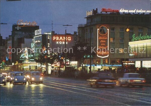 Hamburg Reeperbahn bei Nacht