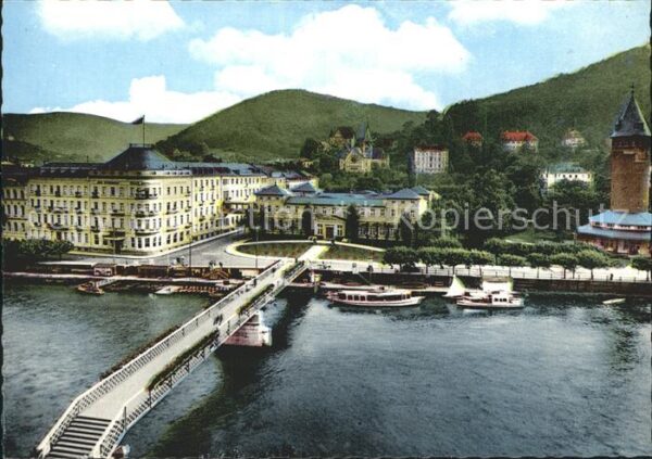 Bad Ems Brückenpartie Kurmittelhaus und Römerba