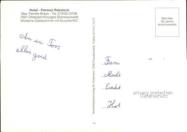 Ohlsbach Hotel Pension Rebstock – Bild 2