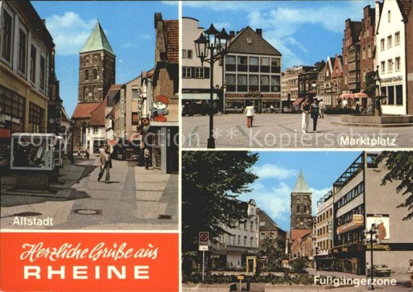 Rheine Marktplatz Altstadt Fußgängerzone