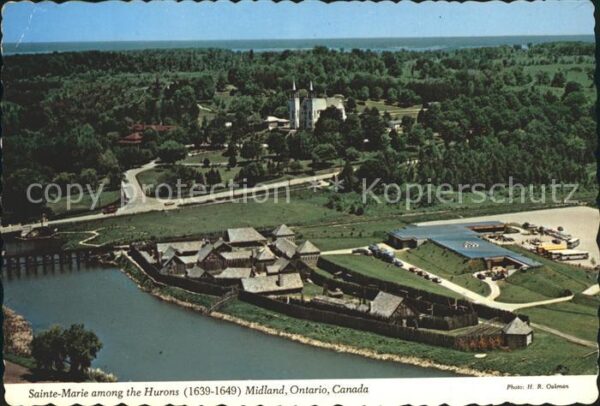 Midland Ontario Fliegeraufnahme Sainte-Marie among the