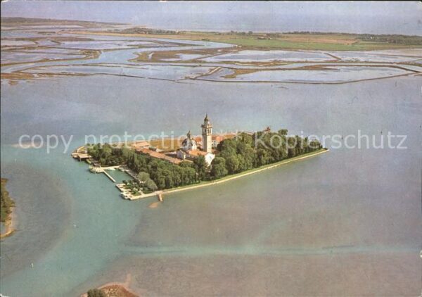 Grado Gorizia Fliegeraufnahme Lagune Isola-di-San-Mar