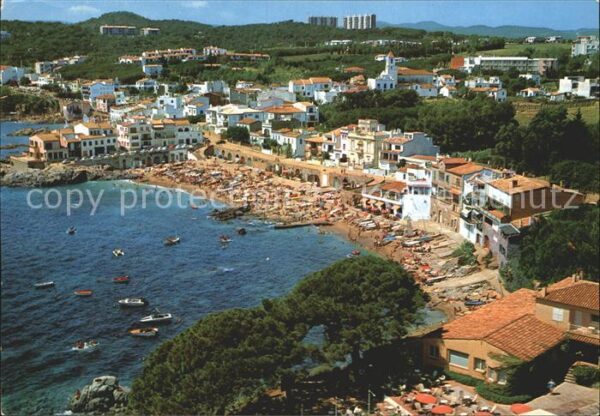 Calella Fliegeraufnahme Partie am Strand