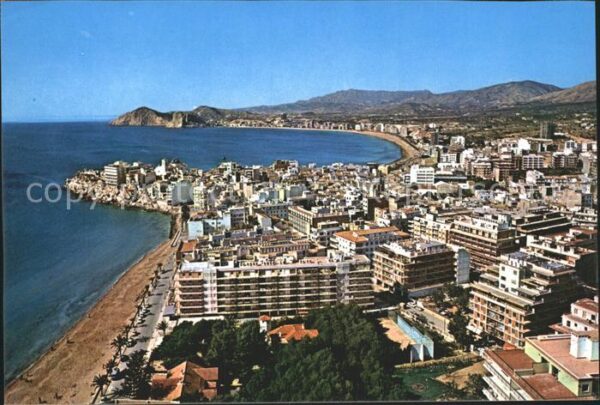 Benidorm Fliegeraufnahme Partie am Strand
