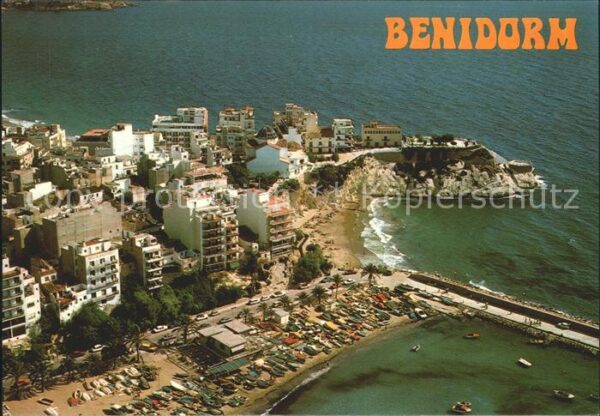 Benidorm Fliegeraufnahme Castillo e Puerto