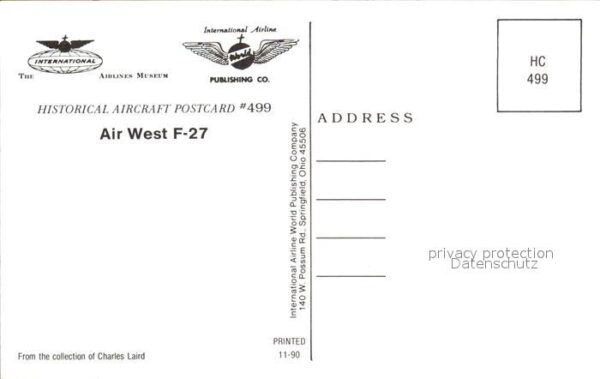 Flugzeuge Zivil Air West F-27 – Bild 2