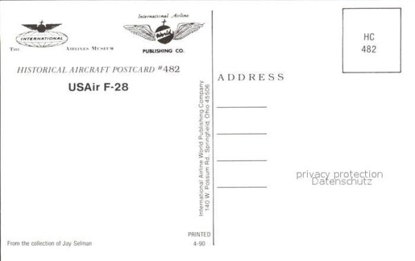 Flugzeuge Zivil USAir F-28 – Bild 2