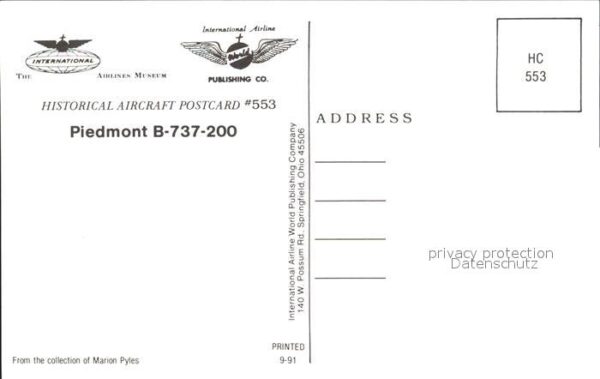 Flugzeuge Zivil Piedmont B-737-200 – Bild 2