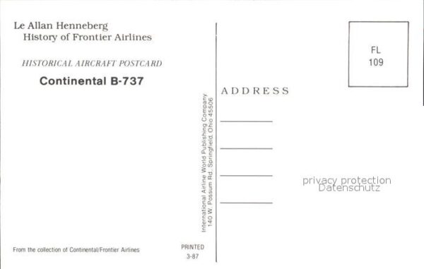 Flugzeuge Zivil Continental B-737 – Bild 2