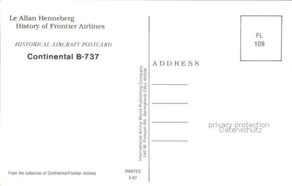 Flugzeuge Zivil Continental B-737 – Bild 2